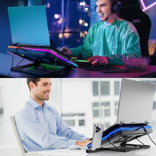 Laptop Cooling Pad Powerful Turbo Fan RGB Gaming Notebook Cooler for 14-19 Inch - Image 8