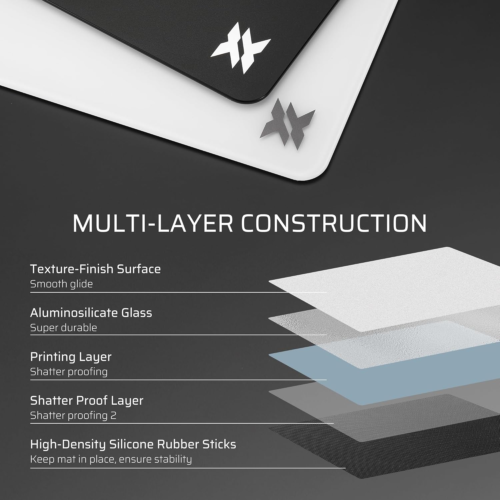 Glass Gaming Mouse Pad, Ultra-Smooth Micro-Etched Surface Mousepad, Improved Pre - Image 10