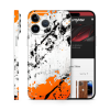 Phone Vinyl Skins Grunge Orange & Black Decal Phone Vinyl Skins Grunge Orange & Black Decal