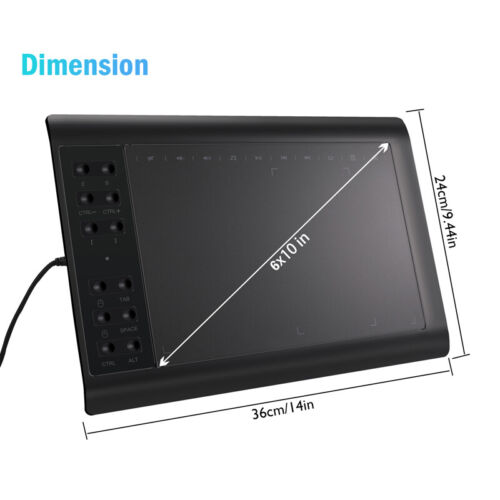 Professional Digital Graphic Drawing Tablet, Battery-free Pen, NEW - Image 2