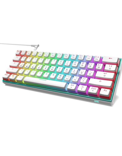 UK Layout 60% True Mechanical Gaming Keyboard Type C Wired 14 Chroma RGB Backlit