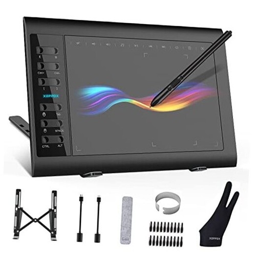 Graphics Drawing Tablet 10 x 6 Inch Large Active Area with 8192 Levels