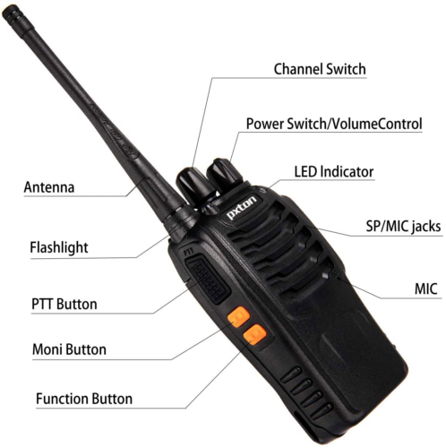 4 Pack Set Long Range Walkie Talkie 50 Mile Two Way Radio Charge Waterproof - Image 5