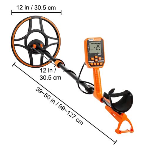 Waterproof Metal Detector Professional Rechargeable Gold Detector 12" Coil - Image 11