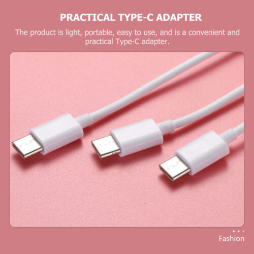 2Pcs White Type-C to 3.5MM Data Cable Converter for Mobile Phone Earphones - Image 7