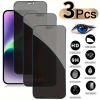 3X For iPhone 16 15 14 13 12 11 Pro Max  Privacy Tempered Glass Screen Protector 3X For iPhone 16 15 14 13 12 11 Pro Max  Privacy Tempered Glass Screen Protector