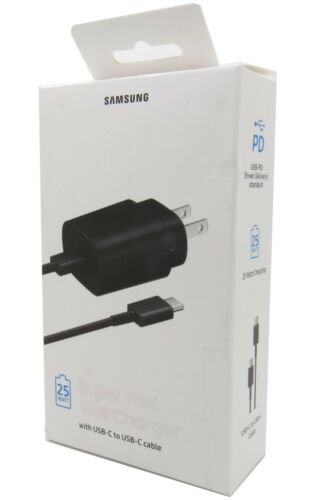 Samsung 25W Super Fast Wall Charger USB-C For Samsung Galaxy S24 Ultra , S23 5G