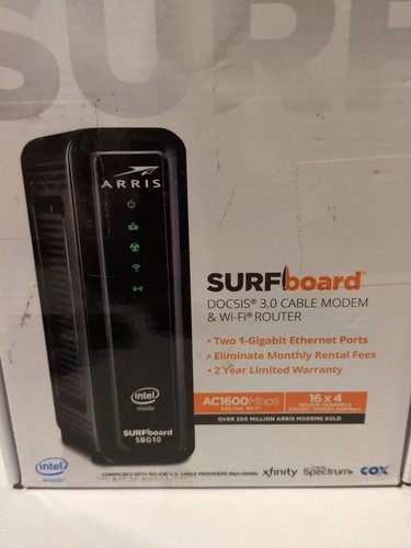 ARRIS SURFboard DOCSIS 3.0 Gigabit Cable Modem (White) - SB6190