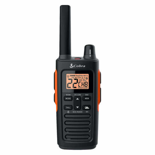 Cobra RX680 38-Mile NOAA Weather-Resistant Walkie Talkies 2 Way Radio (2-Pack)