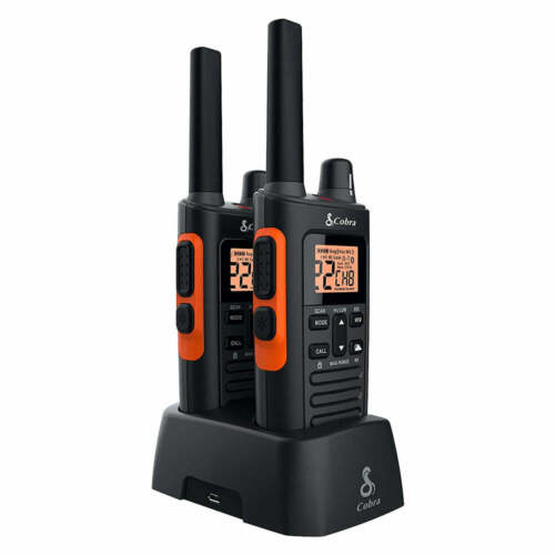 Cobra RX680 38-Mile NOAA Weather-Resistant Walkie Talkies 2 Way Radio (2-Pack) - Image 2