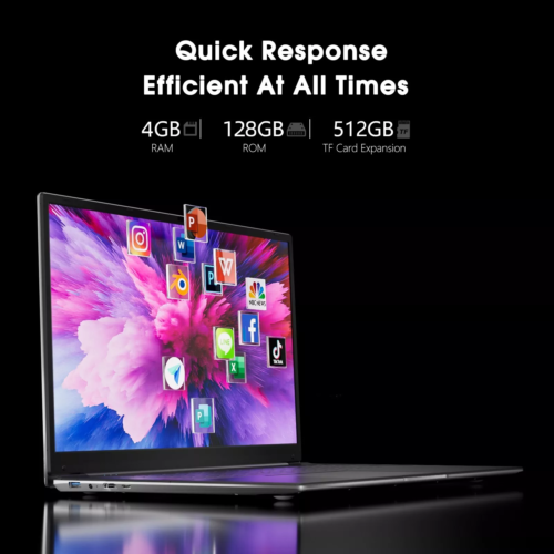 SGIN Laptop 17.3 Inch computer with 4GB RAM 128GB SSD Dual Core Up to 2.6 GHz - Image 2