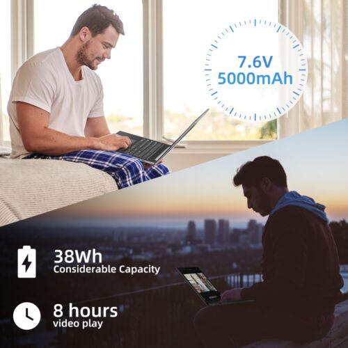 SGIN Laptop 17.3 Inch computer with 4GB RAM 128GB SSD Dual Core Up to 2.6 GHz - Image 8