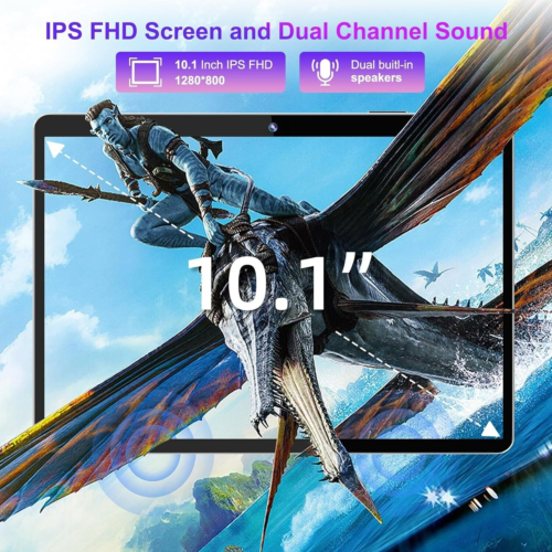 10.1" WIFI Tablet Android 12 HD 128GB Tablet Pad Quad-Core Netflix Dual Camera - Image 6