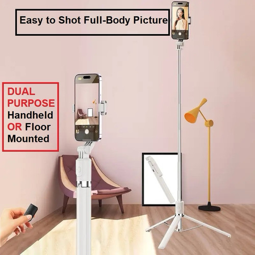 Selfie Stick Tripod with Bluetooth Remote Portable for iPhone and Android Phones