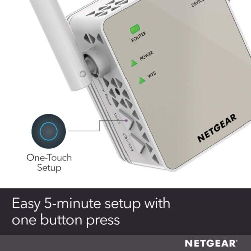NETGEAR WiFi 1500 Sq-Ft Range Extender 1200Mbps Wireless Signal Booster Repeater