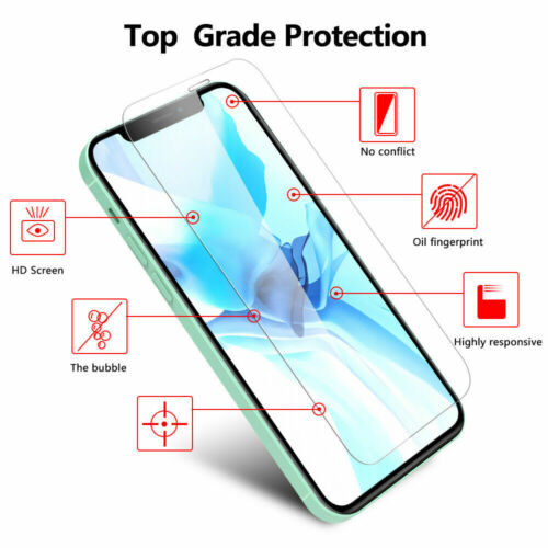 3X Tempered Glass Screen Protector For iPhone 16 15 14 13 12 11 Pro Max XR X 8 7 - Image 6