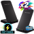2 Pack Wireless Fast Charger Stand Dock Cradle for Apple iPhone Samsung Galaxy