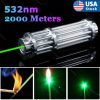 2000 meter 532nm Green Laser Pointer Pen Visible Beam Light Zoom Focus Lazer USA 2000 meter 532nm Green Laser Pointer Pen Visible Beam Light Zoom Focus Lazer USA