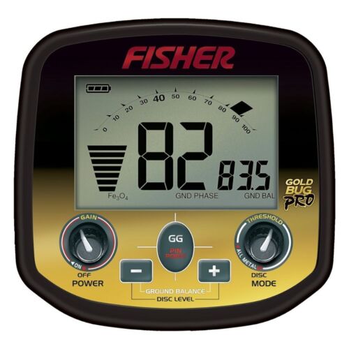 Fisher Labs Gold Bug Pro Metal Detector with V Break Tone Discrimination Black