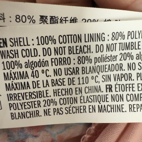 English Factory Dress Womens Medium Pink Blue Floral Cotton Garden Party NEW - Image 10