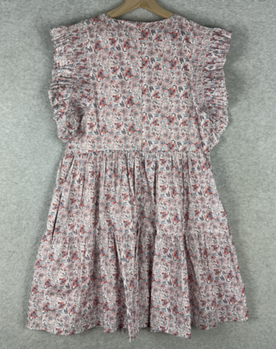 English Factory Dress Womens Medium Pink Blue Floral Cotton Garden Party NEW - Image 12