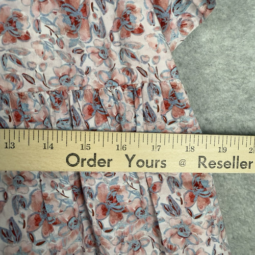 English Factory Dress Womens Medium Pink Blue Floral Cotton Garden Party NEW - Image 13