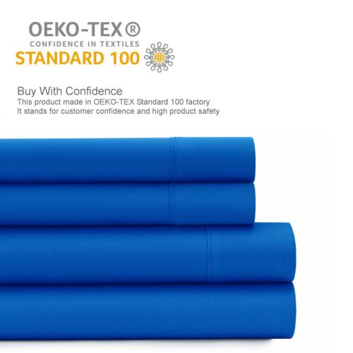 1800 Deluxe Series 4Piece Bed Sheet Set Deep Pocket Wrinkle Resistant Silky Soft - Image 9