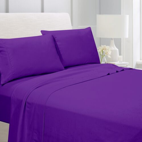 1800 Deluxe Series 4Piece Bed Sheet Set Deep Pocket Wrinkle Resistant Silky Soft - Image 50
