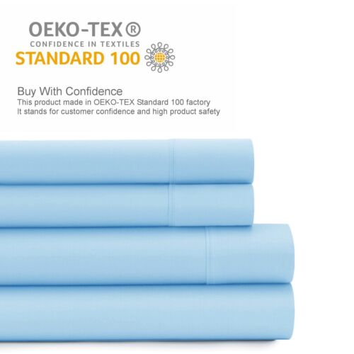 1800 Deluxe Series 4Piece Bed Sheet Set Deep Pocket Wrinkle Resistant Silky Soft - Image 79