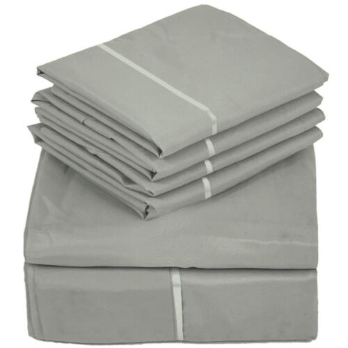 6 Piece Premium Bamboo Sheet Set, Deep Pockets, 50 Colors, 2200 Count, Soft - Image 90