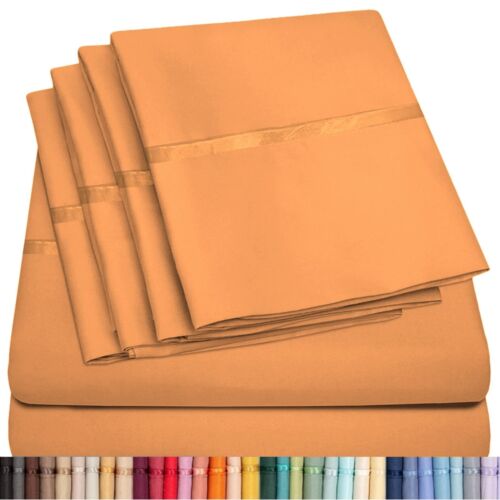 6 Piece Premium Bamboo Sheet Set, Deep Pockets, 50 Colors, 2200 Count, Soft - Image 122
