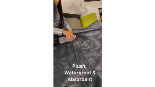 Waterproof Blanket for Intimacy Sofa Bed Protector Cover Plush & Absorbent 50x60 - Image 2