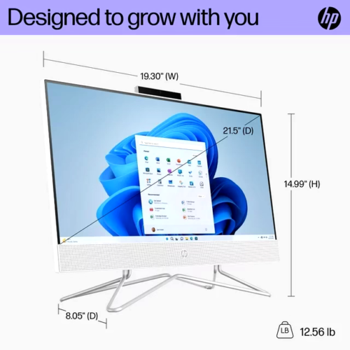 HP 22" All-In-One Desktop Computer Pentium Silver 3.2GHz 8GB 128GB SSD Win11 - Image 3