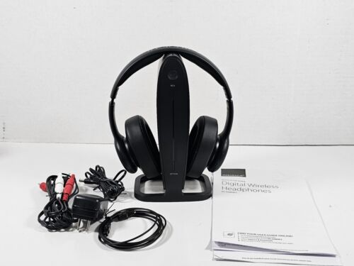 Insignia NS-HAWHP2 RF Wireless Over the Ear Headphones - Black