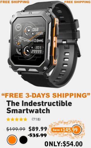 MILITARY INDESTRUCTIBLE SMARTWATCH