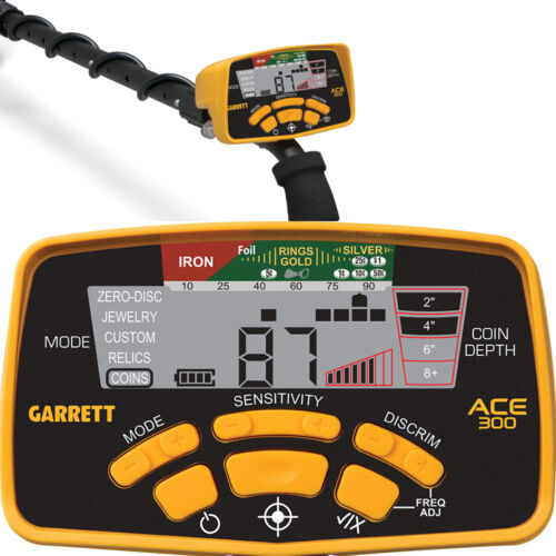 Garrett ACE 300 Metal Detector, Headphones & Propointer AT, Waterproof Coil, ++ - Image 2