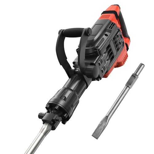 Demolition Jack Hammer Concrete Breaker 1400W Electric Hammer 2 Chisel Bit - Image 3