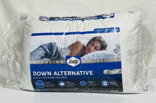 Sealy Sterling Down Alternative 400 Thread Count Pillow, Standard/Queen (2 Pack) - Image 2