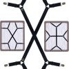 2pcs Elastic Bed Sheet Straps Adjustable Long Bed Sheet Fasteners Clips Holder 2pcs Elastic Bed Sheet Straps Adjustable Long Bed Sheet Fasteners Clips Holder