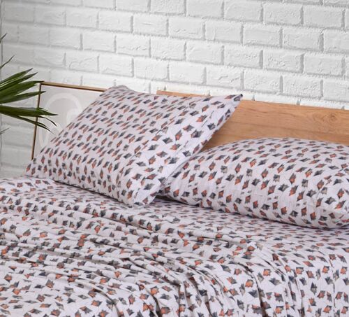 4 Piece 100% Cotton Sheet Set Deep Pocket 200 Thread Count Cozy Soft Bed Sheets - Image 37