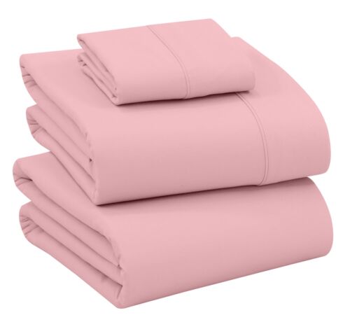 4 Piece 100% Cotton Sheet Set Deep Pocket 200 Thread Count Cozy Soft Bed Sheets - Image 61