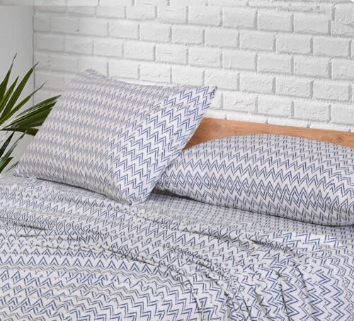 4 Piece 100% Cotton Sheet Set Deep Pocket 200 Thread Count Cozy Soft Bed Sheets - Image 178