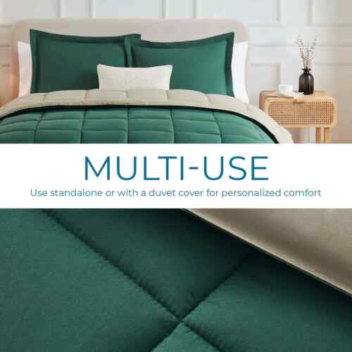 Quilted Down Alternative Comforter, Ultra Soft all season Comforter Duvet Insert - Image 43