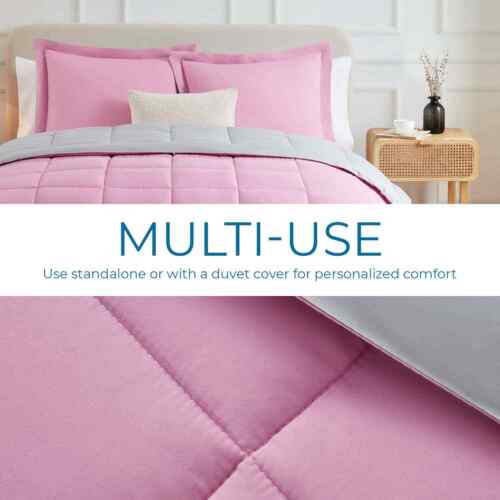 Quilted Down Alternative Comforter, Ultra Soft all season Comforter Duvet Insert - Image 75