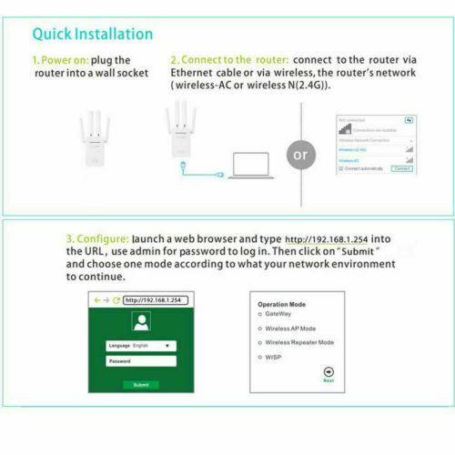 2.4G/5G Dual Band WiFi Repeater 1200Mbps WIFI Range Extender Wifi Signal Booster - Image 3