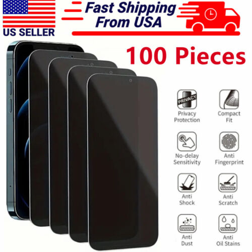 Wholesale Privacy Tempered Glass Screen Protector for iPhone 16 15 14 13 Pro Max - Image 11