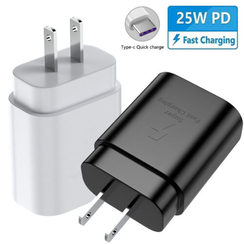 25w Type USB-C Fast Wall Charger+6FT Cable For Samsung Galaxy S20 S21 5G lot US - Image 2