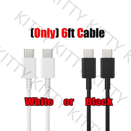 25w Type USB-C Fast Wall Charger+6FT Cable For Samsung Galaxy S20 S21 5G lot US - Image 13