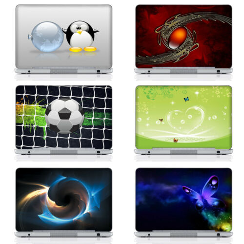 10 - 17 Inch Vinyl Laptop Skin Sticker Decal with Wrist Pads - Choose Your Size