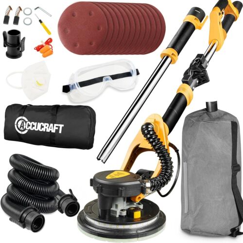 800W Powerful Electric Drywall Sander with Vacuum, 99% Dust Absorption Dust-free
